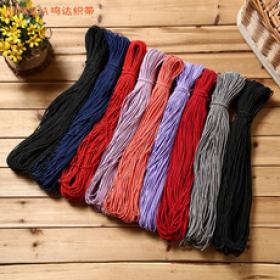 松緊繩廠家 批發彈力繩 1mm 到15mm高彈性圓橡筋 橡膠繩 質量保證